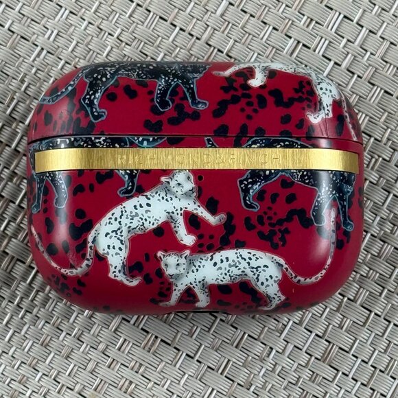 Airpod Pro Case Protective Case Shockproof, Scratch Resistant Samba Red Leopard - Picture 2 of 6